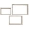 Ekena Millwork Rectangle, Open Back, Vintage Farmhouse Shadow Box Shelves, Barnwood Decor Collection, PK3 DECR18SBRTOBWH - alternate 1